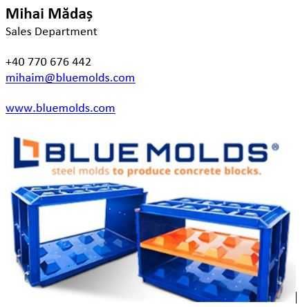 Cofraje din otel si accesorii pentru blocuri de beton interconectabile