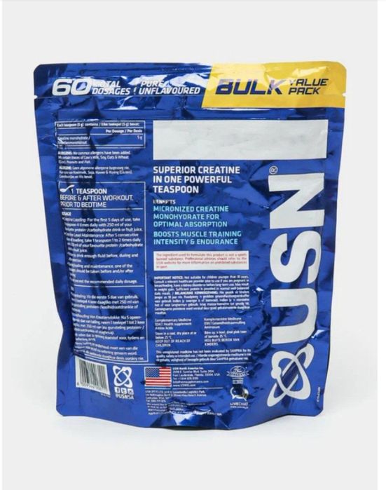 Creatin monogidrat 60 porsiay original USN