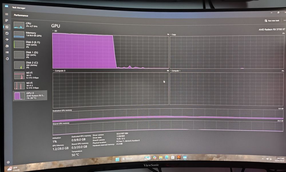 Schimb placa video Rx 5700xt