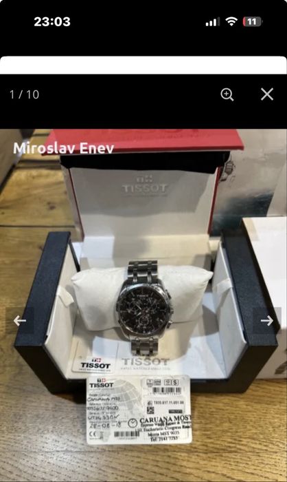 Продавам часовник Tissot i Calvin Klain