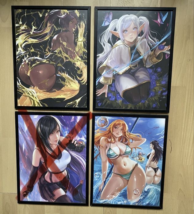 Аниме арт плакати с рамка