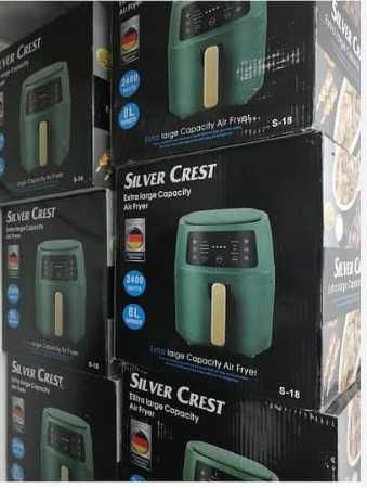 *Нов Еър фрайър Silver Crest S18 8 и 6 литра Air Fryer 2400W фритюрник