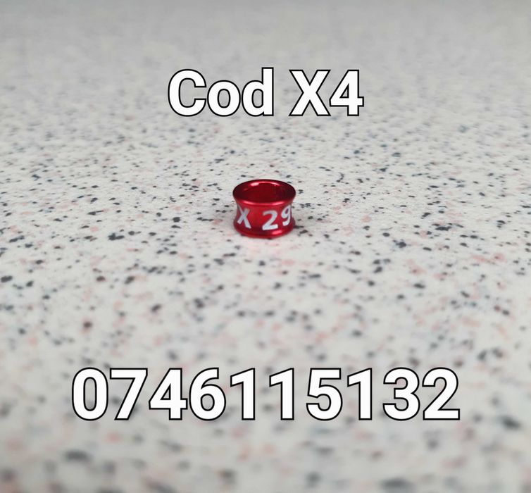 Papagali Nimfe Perusi Cacadu Ara Canar African-Inele de 4mm- ALIAJ- X4