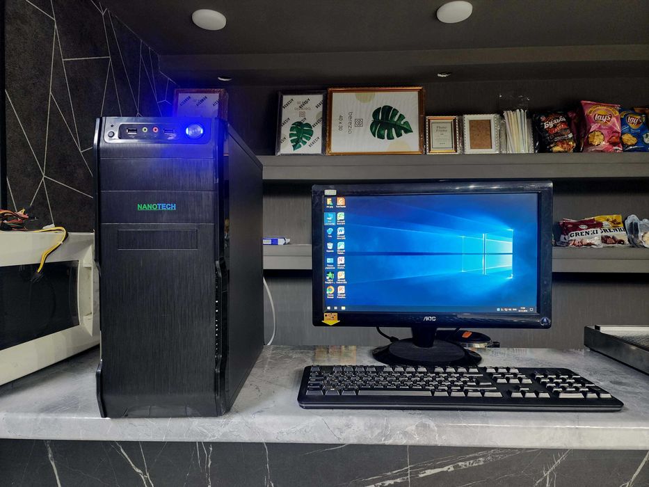 Кейс ASUS H81:: \DDR-3\G 3240\Azu-2GB\HDD-500 GB 19-Monitor komplekt