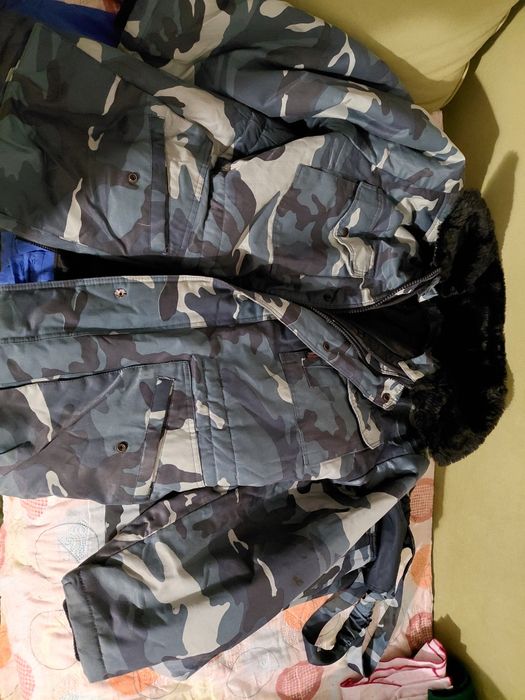 Бушлат с брюками синий и рубашки