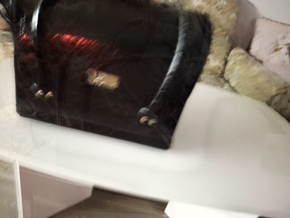 Кожена чанта  черна