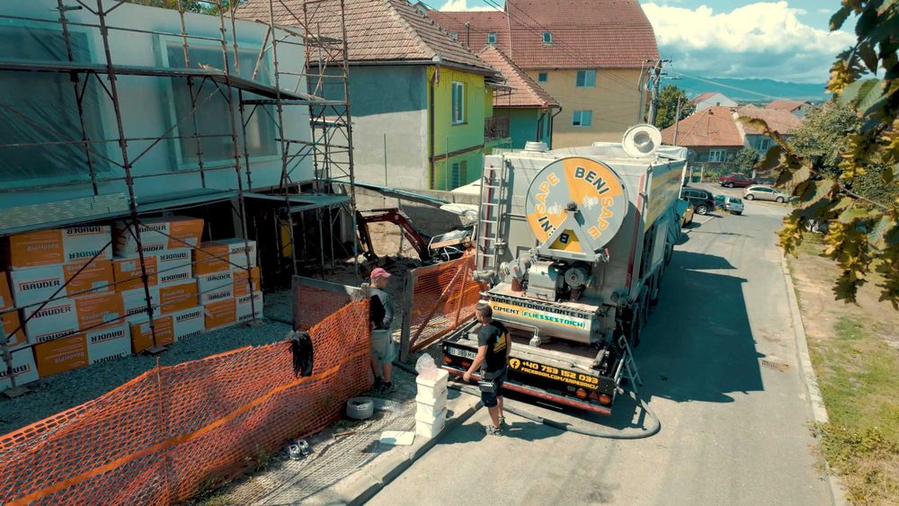 Sape autonivelante ciment/sape autonivelante de ipsos,cu statia mobila