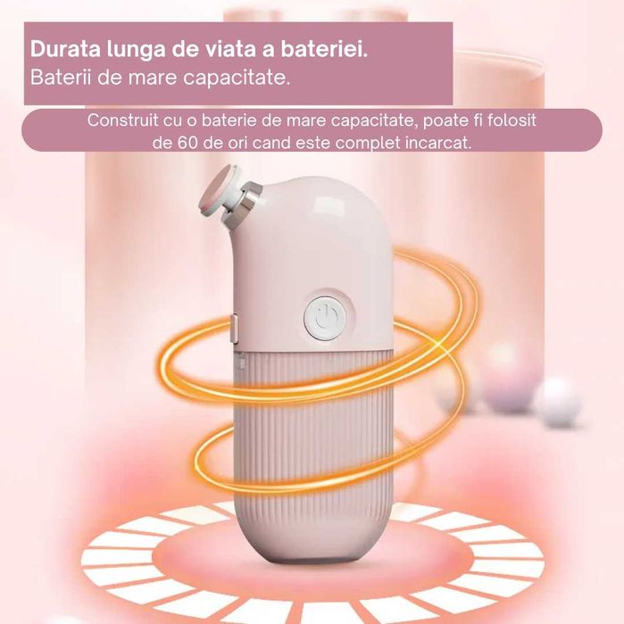 Pila Electrică Portabilă pentru Unghii, 7 Capete de Pilire, 2 Viteze