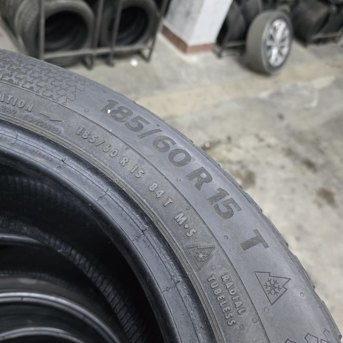 2x 185/60/15 M+S CONTINENTAL 2021 Stare excelentă