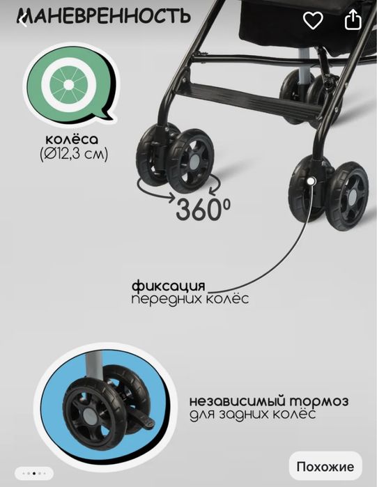 Коляска складная