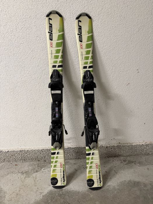 Детски ски Elan U-Flex 100cm и ски обувки  Head 20.5