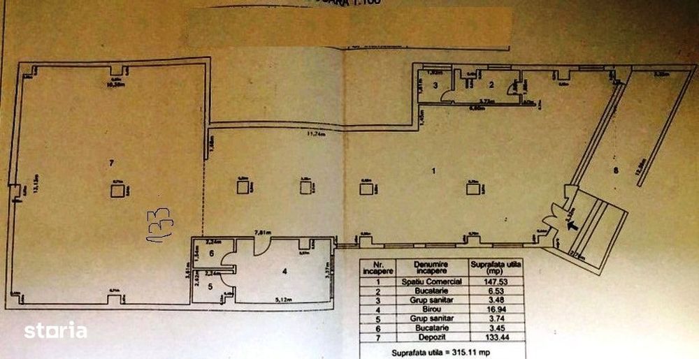 Spatiu comercial 350 mp parter
