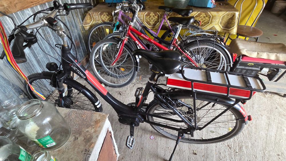 Bicicleta electrica si betoniera