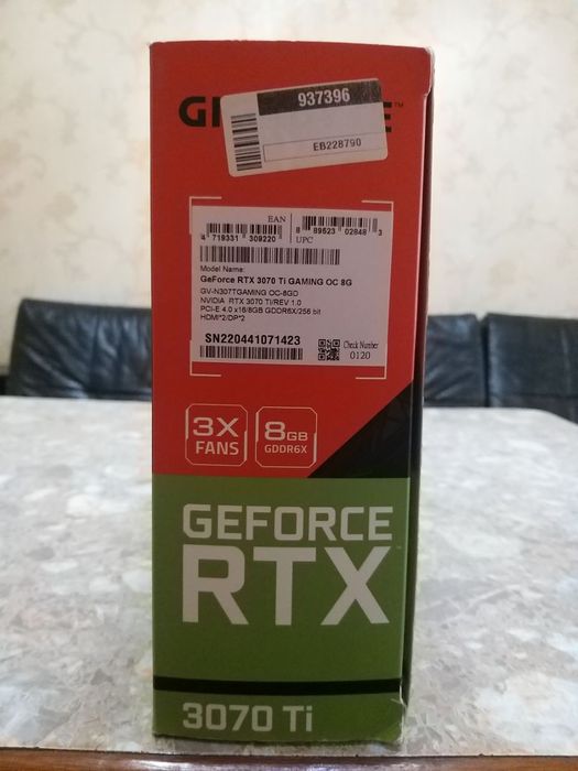 Видеокарта ртх3070ti