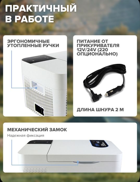 Оригинальный Компрессорный автомобильный холодильник Libhof 17L