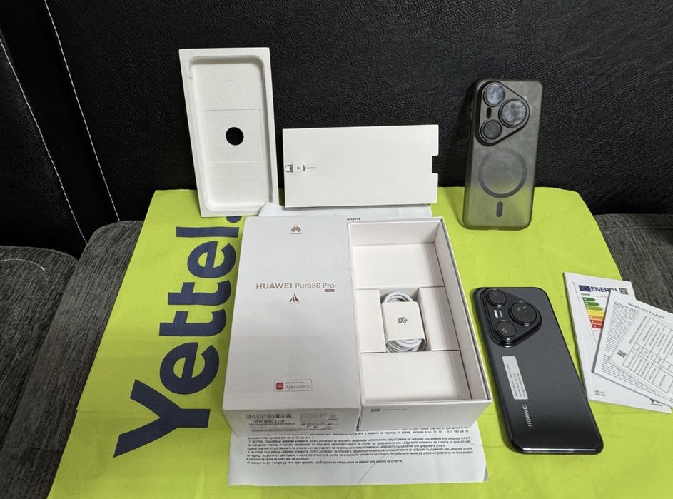 КАТО НОВ 512GB Huawei Pura 80 Pro Yettel Гаранция 2029 Black | Черен
