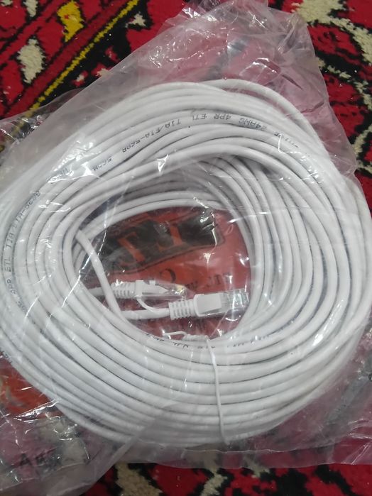 30 метров патчкорд шнур кабель LAN RG45