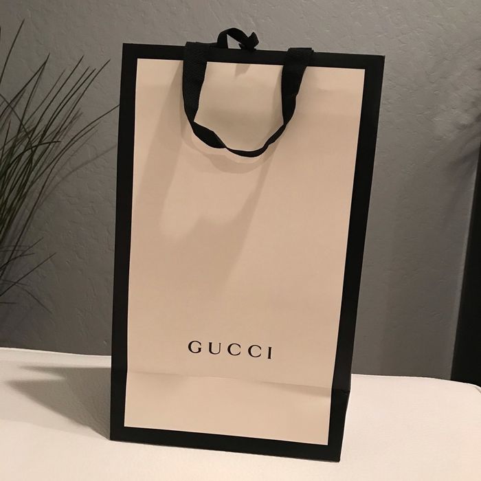 Punga alba mare Gucci oringiala noua