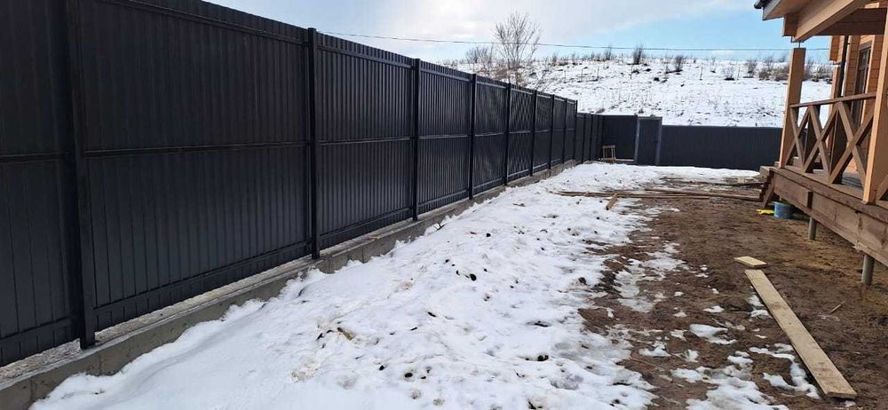 Заборы из профнастила и металлосайдинга с гарантией