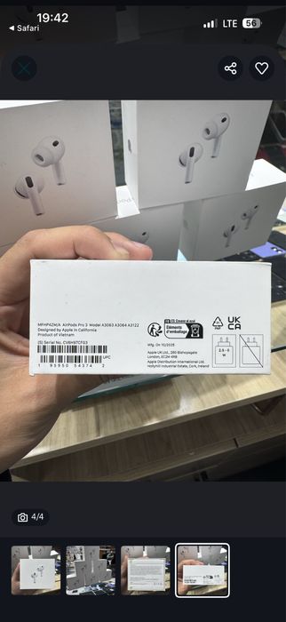 Продам новые наушники Airpods pro 3
