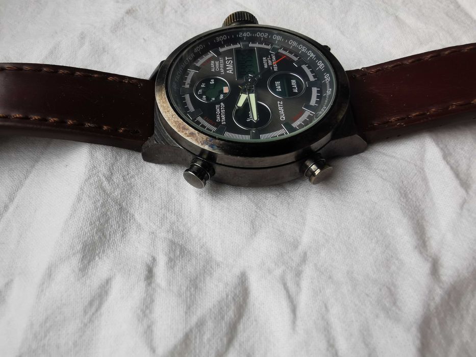 Ceas AMST Water Resistant Model 3003 mecanism digital si analog