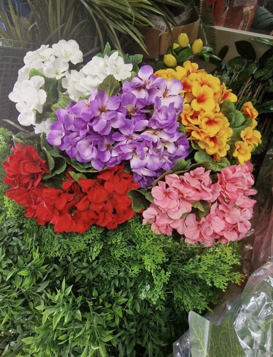 Buchet muscata  artificiala Premium 9 fire cu aspect natural pentru aranjamente florale