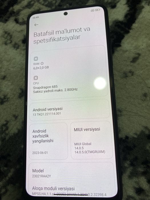 Redmi Note 12 kafolati bilan