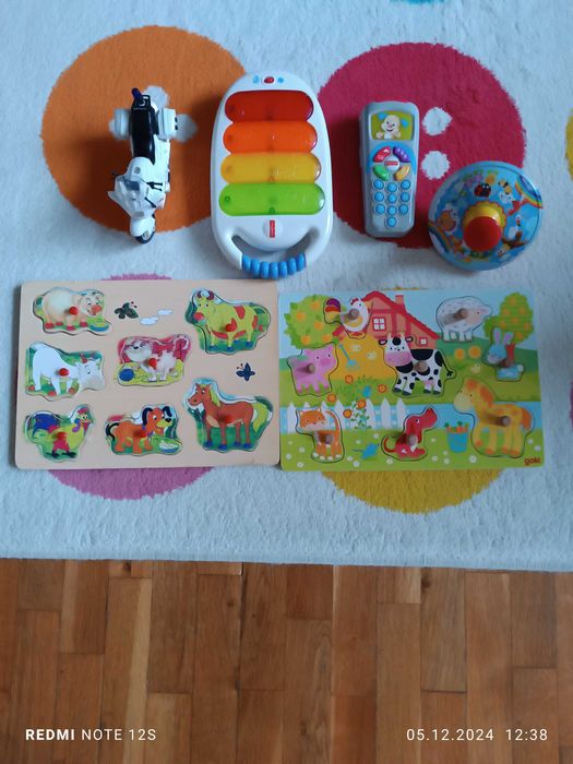 Комплект детски музикални и дървени играчки