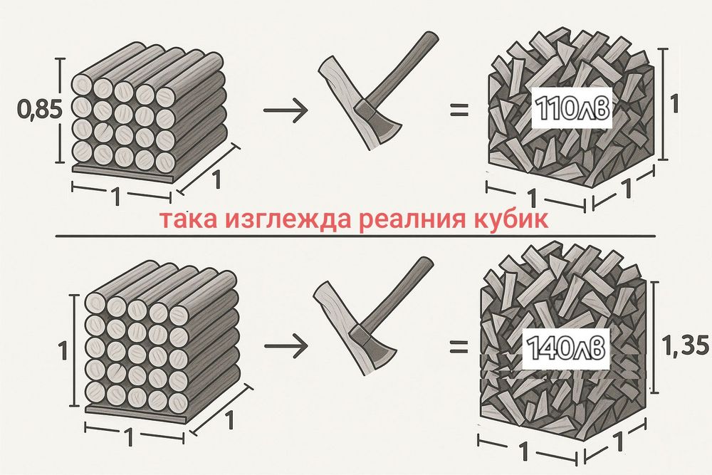Дърва за огрев,  бяло меше, цер, акация