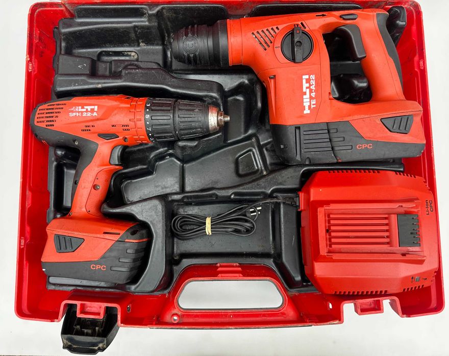 Hilti TE 4-A22 перфоратор и Hilti SFH 22-A 3скоростен ударен винтоверт