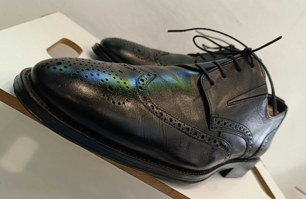 Pantofi derby brogue 44 44.5 premium LLOYD piele naturala moale