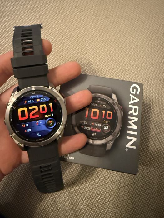 Ceas Garmin Fenix 8 Pro 51 mm Titanium Sapphire full box, NOU