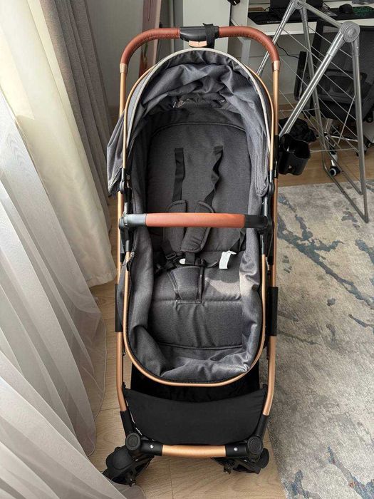 Коляска трансформер 2в1 RANT Basic PULSAR GOLD чёрный