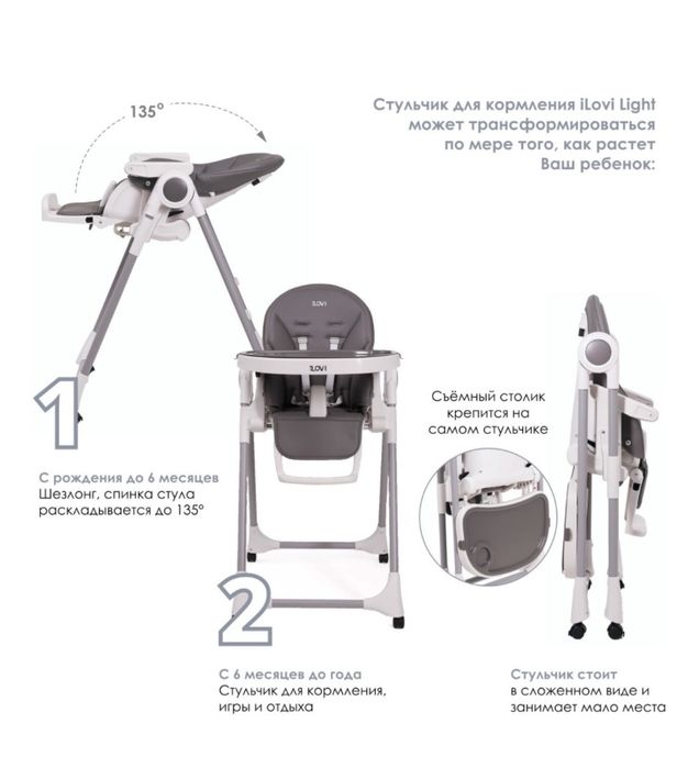 Детский стульдоя кормления ILOVI