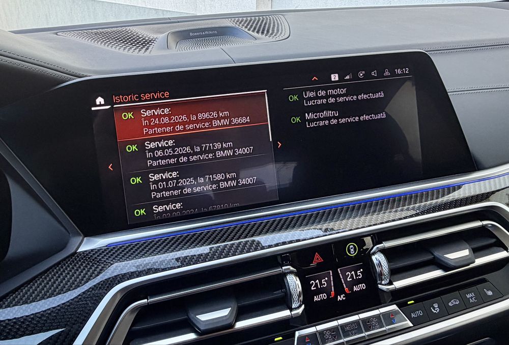 Bmw X6 / 3.0d 265cp/ Individual/ 89.000km/ fara daune/ istoric Bmw / Impecabila