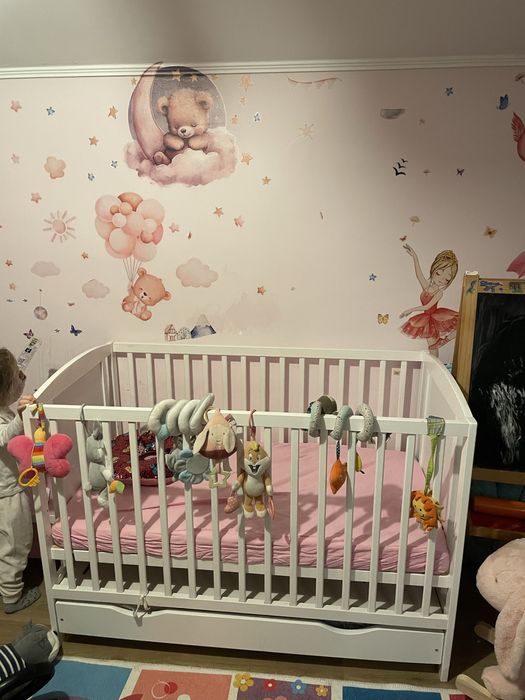 Patut bebe, cu saltea de bambus