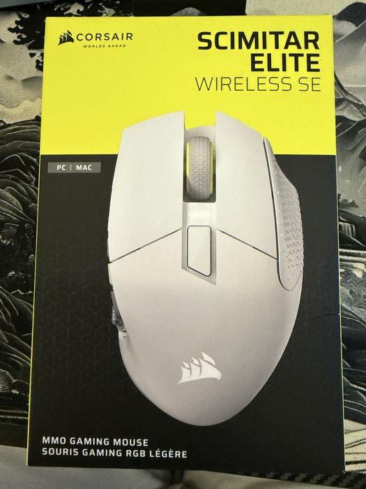 Мышь White Corsair scimitar elite se wirelles edition