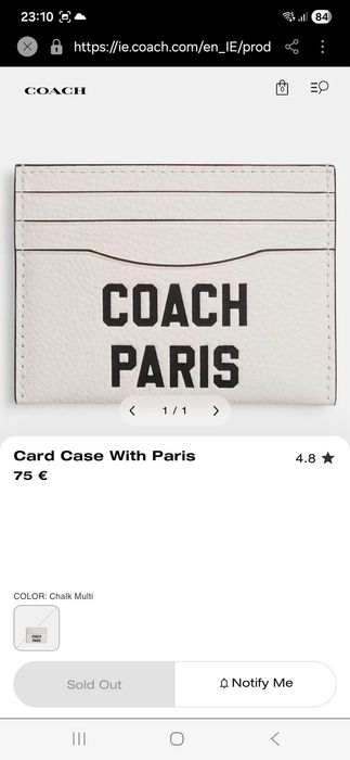 Portcard nou Coach editie specială