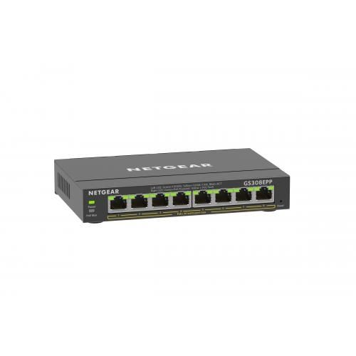 Switch Netgear GS308EPP, 8 porturi, PoE+