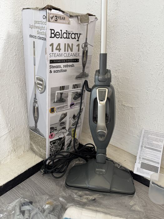 Мултифункционална Парочистачка и Парен Моп Beldray Titanium 14в1 1300W Пароструйка!