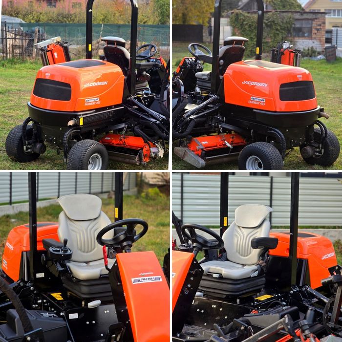 Tractoras gazon iarba Profesional Jacobsen USA 4×4 55 cp Kubota 7 brate hidraulice 4.1 lm latime 2018!l