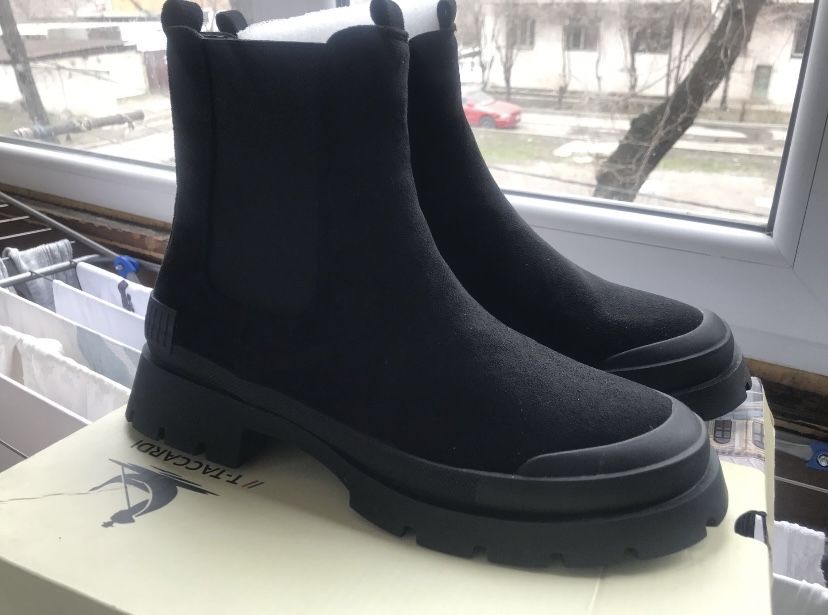 Женские ботинки замш