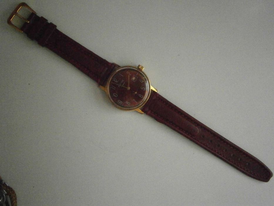 WOSTOK cal. 2605, 17 jewels, Au 10, USSR – малки секунди + дата! ТОП!