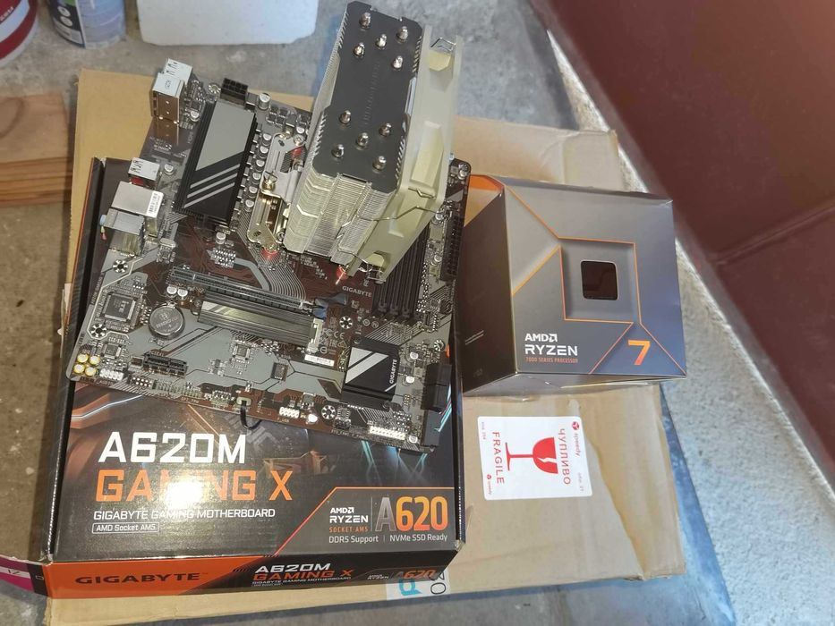 Дъно A620M GAMING X + процесор Ryzen 7 7700