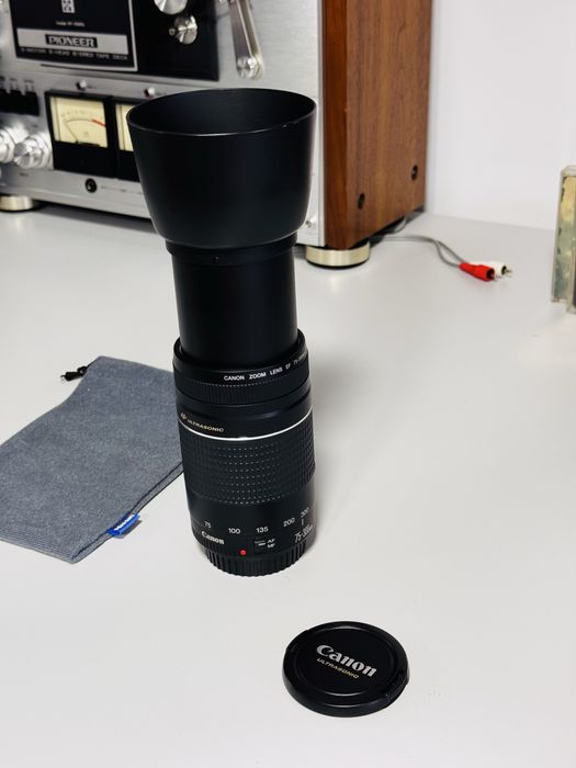 Obiectiv zoom CANON ultrasonic 75-300mm III - ca Nou - impecabil - USM