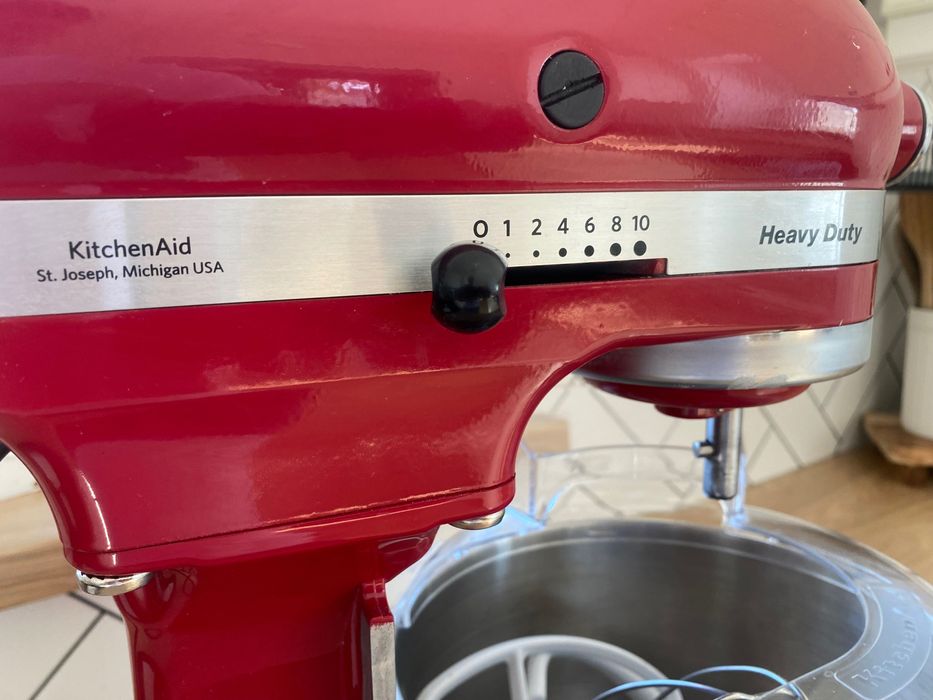 Mixer cu bol 5.2L, Model HEAVY DUTY, Empire Red - KitchenAid
