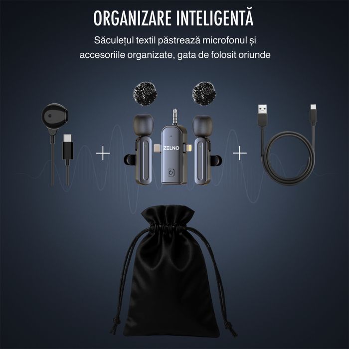 Set 2x microfon lavaliera 3 in 1