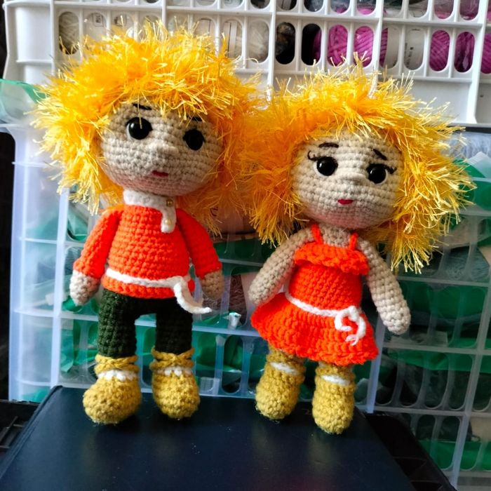 Вязанные игрушки.