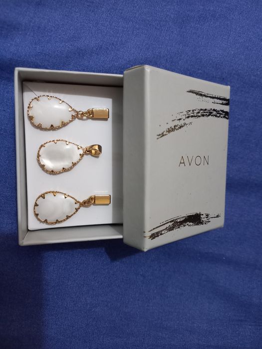 Серги и кулон  подзолоченные