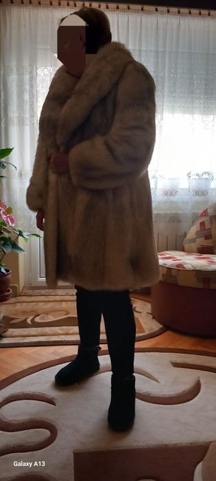 Haina blana vulpe argintie ELEGANCE CREATION